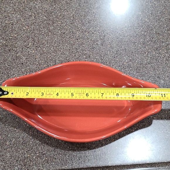 Chantal 2 pc set Bakeware 2 Cup Casserole 3 Cup Serving Bowl Sienna Orange Glaze - Picture 7 of 12